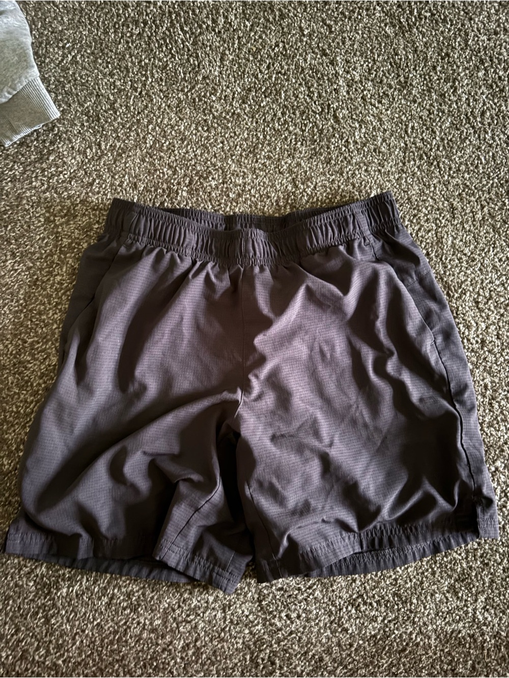 Kids Athletic Drawstring Shorts - Charcoal Gray